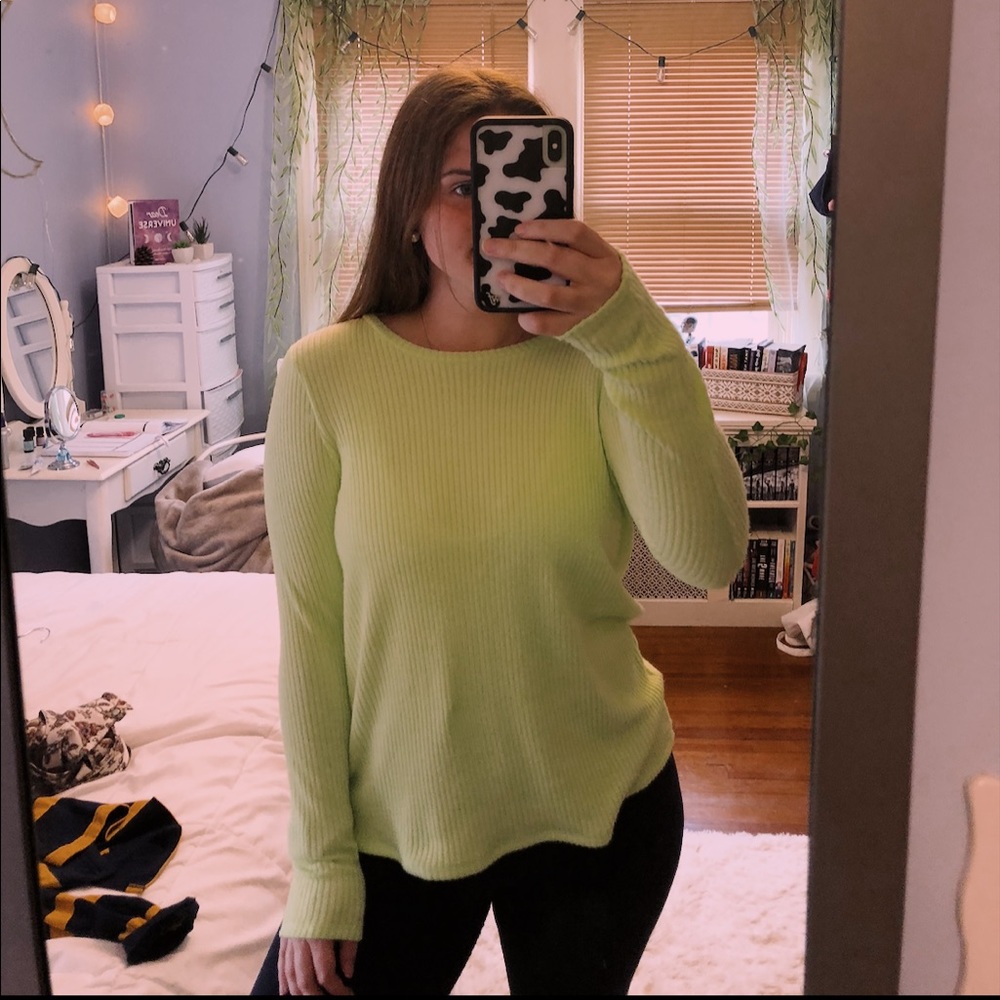 neon yellow / green long sleeve